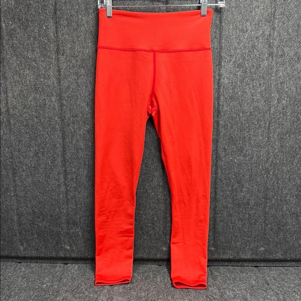 ZYIA Red Leggings with Stretchy Fabric and Form-Fitting Design